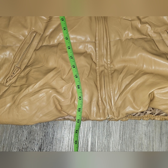 Tan Puffer Jacket - Picture 8 of 9